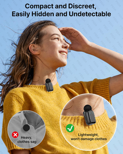 <span class=keywords><strong>Microphone</strong></span> Lavalier Sans Fil pour iPhone 16 Android <span class=keywords><strong>Mini</strong></span> <span class=keywords><strong>Microphone</strong></span> avec Réduction du Bruit Autonomie de 24 Heures <span class=keywords><strong>Microphone</strong></span> <span class=keywords><strong>USB</strong></span> C - Product Image 4