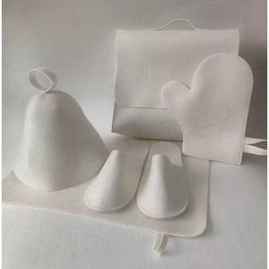 Chapeau de sauna en feutre OEM, couleur, taille, style et logo personnalisés pour les centres de spa et les clubs de sauna - Product Image 2