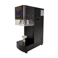 Scelleuse de canettes semi-automatique non rotative avec support de tasse à levage automatique pour canettes en plastique PET et canettes de boissons en aluminium