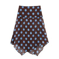 Robe d'été sans manches et dos nu pour femme, style streetwear, à pois fins, col halter, motif ondulé