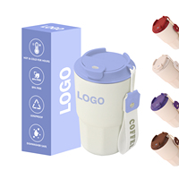 Vaso Térmico de Café con Recubrimiento Cerámico y Logotipo Personalizado, Taza de Viaje de Acero Inoxidable