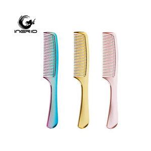 Hair Styling Comb Custom Large Wide <strong>Tooth</strong> Plating Comb Hair <strong>Straightener</strong> Comb - Product Image 1