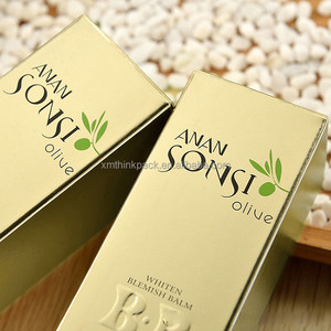 Chinese Factory Custom Printing Embossed logo Golden Paper Box for Cosmetic Makeup Beauty Lipstick Lotion Skin <strong>Care</strong> <strong>Package</strong> - Product Image 4