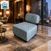 Fauteuil inclinable en bois en forme de L, personnalisable, confortable, écologique et durable, pour hôtel, hall d'entrée