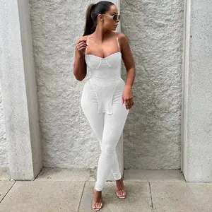 2 Piece Summer Fits Sexy Summer Outfits For Woman Pants Suit Casual Distressed Pants 2 Piece Set