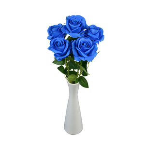 Rosa Roja <span class=keywords><strong>Artificial</strong></span> de Seda de Alta Calidad, Hecha a Mano, con Tacto Real, <span class=keywords><strong>para</strong></span> Bodas, <span class=keywords><strong>Fiestas</strong></span>, Día de la Madre - Product Image 6