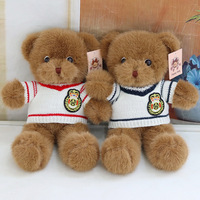 Ours en peluche personnalisés de haute qualité, mignons, marron/blanc, taille personnalisée, super doux, rembourrage en coton PP, oreilles mobiles, service OEM/ODM