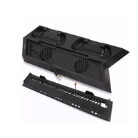 Chargeur de ventilateur de refroidissement pour PS4 Slim Pro contrôleur de jeu multifonctionnel double support de charge pour Console PS4 Slim
