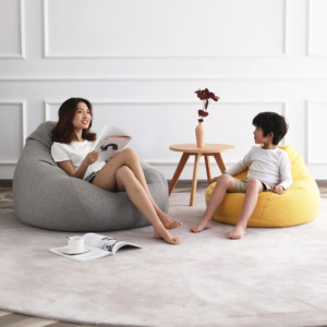 Fauteuils poufs confortables, <span class=keywords><strong>pouf</strong></span> <span class=keywords><strong>géant</strong></span> en forme de larme avec rembourrage en billes, <span class=keywords><strong>pouf</strong></span> pour usage intérieur pour adultes et enfants, canapés de salon relaxants - Product Image 3
