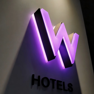 Letrero de Canal Metálico 3D con Iluminación LED Personalizada Songwen, Alto Brillo, Resistente al Agua en Interiores, Ecológico, para Uso en Oficinas - Product Image 2