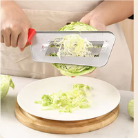Keuken Gadgets Rvs Dual Blade Schraper Kool Ui Handmatige Groentesnijder Dunschiller Met Handvat
