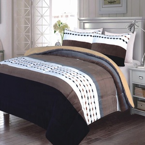 Tùy Chỉnh 3 Cái Borrego Chăn Sets Fleece Vua Kích Thước Giường <span class=keywords><strong>Comforter</strong></span> Set <span class=keywords><strong>Paris</strong></span> In Ấn Bộ Đồ Giường - Product Image 3