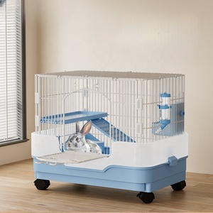 USMILEPET Nuevas innovaciones Jaula de cría de <span class=keywords><strong>conejos</strong></span> comercial de lujo Diseño Villa Anti-spray <span class=keywords><strong>Casa</strong></span> de conejo <span class=keywords><strong>interior</strong></span> Venta <span class=keywords><strong>para</strong></span> conejillo de indias - Product Image 1