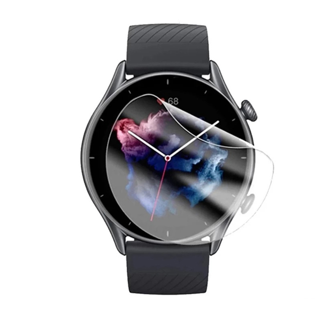 Smart Watch Full Cover Screen Protector for Amazfit GTR 3/3 Pro Clear Soft TPU Hydrogel Protective Film