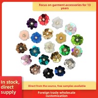 Accessoires de vêtements faits main à la main, perles et sequins, fleurs colorées, chaussures, chapeaux, emballages cadeaux, décoration maison DIY - Vente chaude