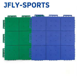 Dalles de sol emboîtables à faible entretien, résistantes aux taches, faciles à nettoyer, revêtement de sol modulaire pour gymnases et aires de jeux - Product Image 1