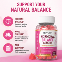 Gummies Probiotiques pour Femmes en Gros, 50 Milliards de UFC, à Base de Pectine, Équilibre du pH, Santé Vaginale