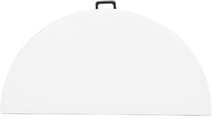 Popular moldeado por soplado al aire libre Hotel restaurante muebles Durable plástico blanco banquete plegable Mesa Redonda - Product Image 5