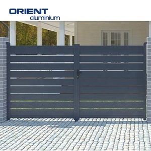 Portes coulissantes modernes en aluminium Porte de villa 2 ailes Porte pliante Design d'hôtel Usine directe - Product Image 1