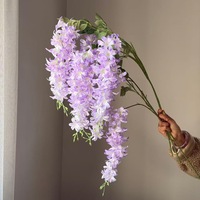 Bunga Anggrek Buatan 3 Kepala Berkualitas Tinggi Model Wisteria Gaya Cina C309; Bestseller Lintas Negara; Grosir Premium