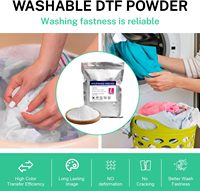 Verytack DTF 1KG/35.3 oz Poudre de Prétraitement Adhésive Thermofusible Blanche Pure TPU pour Transfert Numérique, Matériaux d'Impression pour Ep L1800