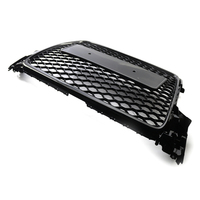 Pour Audi A4/S4 B8 RS4 2009-2012 Style Nid d'Abeille Calandre de Pare-chocs Avant Noire Version Européenne Grilles de Voiture 8KD853651