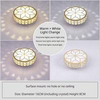 Lustres en cristal LED modernes et simples pour salle à manger et chambre, luminaires d'intérieur de luxe, lampe de plafond LED pour la maison, éclairage pour couloir et allée