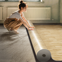 Revêtement de sol en vinyle PVC moderne personnalisé, rouleau de parquet en PVC, revêtement de sol en plastique, revêtement de sol en vinyle PVC durable