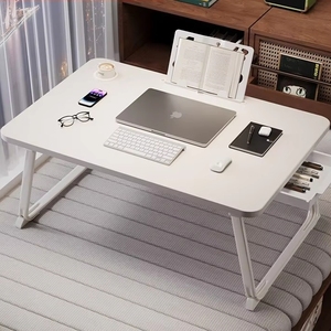 Tavolino Pieghevole Moderno da Letto per Studio e Lettura, Scrivania Portatile per Laptop - Product Image 1