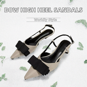 รองเท้าส้นสูงแบบสวม สไตล์ลำลอง รุ่นใหม่ ยี่ห้อ Yxsummer ไซส์ใหญ่ ดีไซน์หัวเข็มขัด แฟชั่นสำหรับผู้หญิง ส้นหนา ยางกันลื่น สีพื้น ทันสมัย - Product Image 2