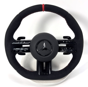 <span class=keywords><strong>Volante</strong></span> de Fibra de Carbono para Mercedes Benz <span class=keywords><strong>AMG</strong></span>, Compatible con los Modelos W117, W176, W177, W203, W204, W205, W211, W212, W213, W218, C43, C63, C200, C300 - Product Image 1