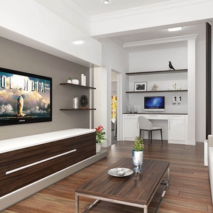 Moderno Design minimalista in legno armadi <span class=keywords><strong>TV</strong></span> Stand elegante funzionale di stoccaggio per soggiorno mobili estetica contemporanea - Product Image 2