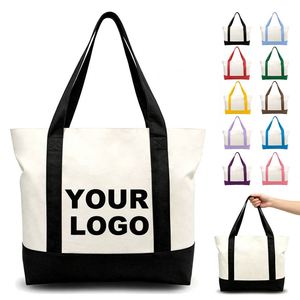 Wholesale Custom logo Size <b>Canvas</b> Tote <b>Bag</b> Printed Eco Friendly Recyclable Reusable Large Capacity Cotton <b>Canvas</b> <b>Shopping</b> <b>Bags</b> - Product Image 1