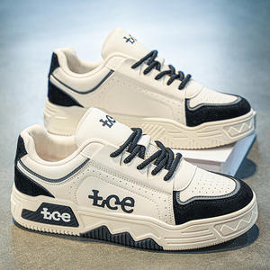 Tce – chaussures de basket-ball décontractées pour hommes, semelle épaisse, à lacets, bout rond, tendance, baskets de marche toutes saisons - Product Image 3