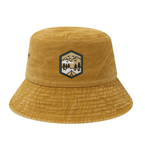 Chapeau Bob en Tissu Denim Coton Lavé avec Patch Brodé Personnalisé, Taille Unique pour Adultes, Idéal pour les Activités de Plein Air (Vente en Gros) - Product Image 4