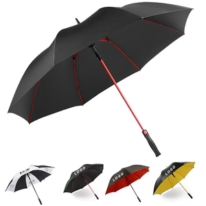 Fiberglass Ribs Stick Umbrellas Windproof Auto Open UV Protected Waterproof Custom Branded Extra Large Golf Umbrella with logo