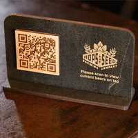 Support de menu NFC en bois