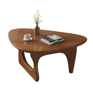 Table basse NKAHS écologique de luxe, style nordique moderne, avec plateau en bois d'hévéa et base en bois massif pour chambre d'hôtel - Product Image 5