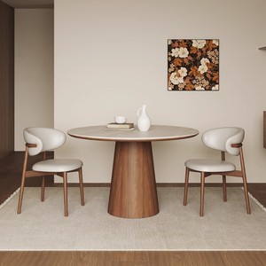 Moderno <span class=keywords><strong>tavolo</strong></span> <span class=keywords><strong>da</strong></span> <span class=keywords><strong>pranzo</strong></span> rotondo Set <span class=keywords><strong>grande</strong></span> <span class=keywords><strong>tavolo</strong></span> in legno per la casa Hotel Villa cucine <span class=keywords><strong>sala</strong></span> <span class=keywords><strong>da</strong></span> <span class=keywords><strong>pranzo</strong></span> ristorante completo Set di mobili - Product Image 3