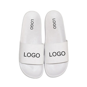 High Quality Soft Sole PVC EVA <strong>Slides</strong> White Comfortable Custom logo <strong>slippers</strong> Outdoor Men <strong>slippers</strong> <strong>Disposable</strong> Shower Hotel Men