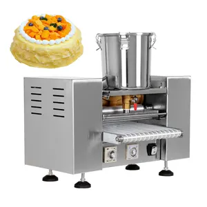 Best price gas type roasting machine for eggs egg crepe cake layer cake applying brush with wholesale price