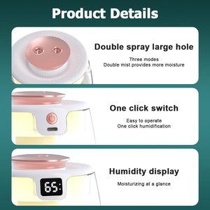 2026 USB Rechargeable Portable Mini <b>Humidifier</b> With Night Light Aromatherapy <b>Humidifier</b> With Sterilization and Antibacterial - Product Image 5