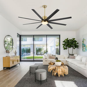 HSG モデル922 72インチ ブラックホワイト モダンファンライト シーリングファンライト - Product Image 5