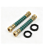 Protecteur de tuyau d'arrosage, adaptateur d'extension de tuyau en laiton avec ressort hélicoïdal
