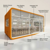 HAUMR Library Holds Locker RemoteLocker: Barra de Lectura Urbana Inteligente Todo en Uno con Autoservicio 24/7, Sala de Lectura sin Personal y Antirrobo RFID