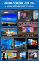 Pantalla LED HD P1.53 para Interiores, Panel de Video a Todo Color, Paso de Píxeles Fino, Alta Frecuencia de Actualización, Sala de Control, Sala de Reuniones, Iglesia