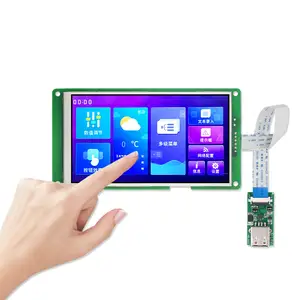 Wisecoco HMI Serial Solution 5 Inch 1280*720 Pixels Resolution 16.7M Colors Touch Screen Tft Landscape Lcd Module