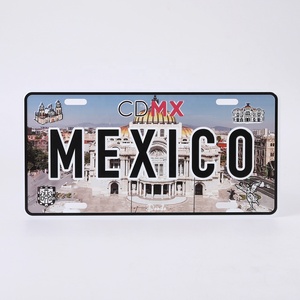 Recuerdos de México, Placa de Matrícula Personalizada, Tamaño 30*15cm, Placa de Coche de Aluminio, Diseño Decorativo - Product Image 2