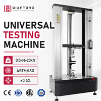 Testeur de matériaux UTM servo-contrôlé 5kN avec cadre à double colonne haute précision pour les essais de traction, compression et flexion