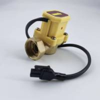 Sensor de Flujo de Agua de Latón Ajustable para Alta Temperatura, Interruptor de 1/2" con Rosca, Bomba de Circulación de Agua con Arranque y Parada Automática
